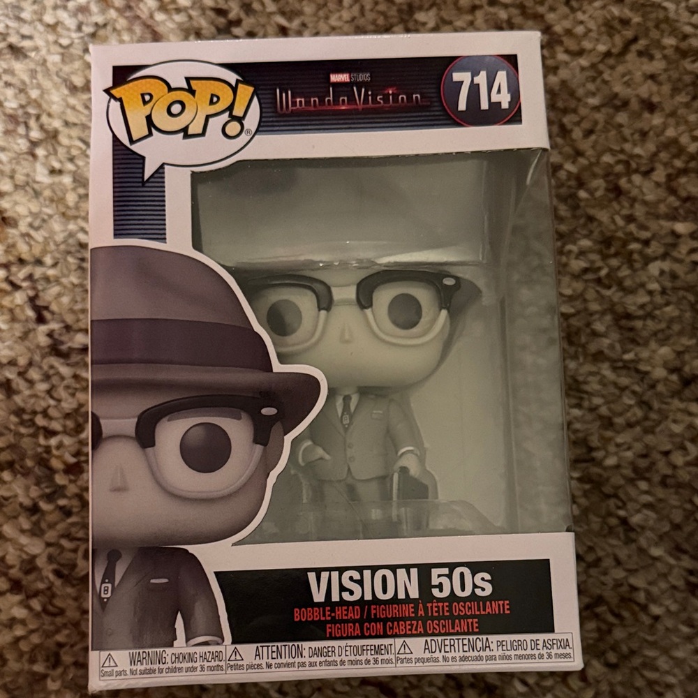 Funko Vision 50s Pop Figure in Black and White